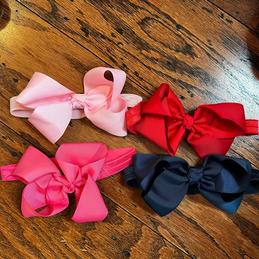 4 bow headbands